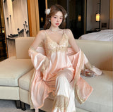 Women's Satin Robe 3 pc set