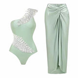 Bling monokni set with skirt